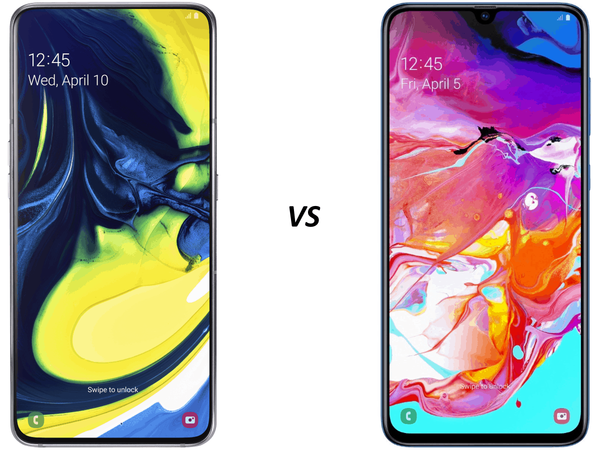 gebrek Koning Lear atomair Samsung Galaxy A80 vs Galaxy A70: vergelijking en verschillen